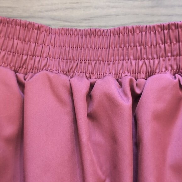 3/$20 AMERICAN APPAREL Sporty Skirt Burgundy Mini A-Line Active Pull On - Picture 3 of 8